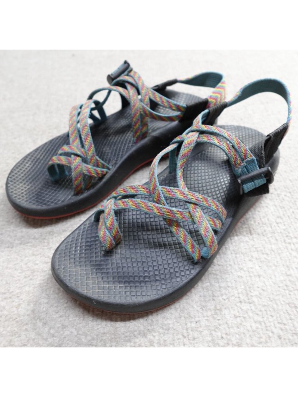 Chaco Womens Sandals 8 Blue Sport Hiking ZX/2 Vibram Sole